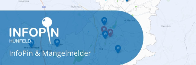 Grafik: Info Pin und Mängelmelder